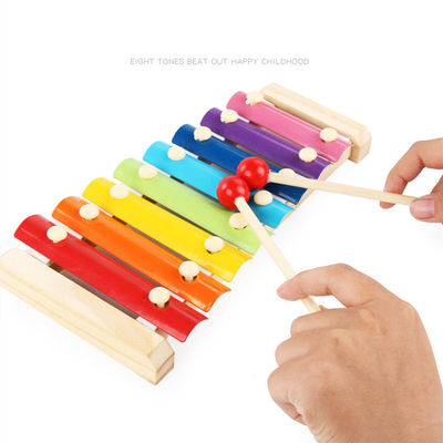 Dziecko Unisex Dzieci Drewniany Ksylofon Zabawka Instrument muzyczny Nietoksyczny