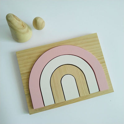 25,5 CM 3D gra Puzzle Bloki dla małych dzieci Zestaw drewnianych klocków dla dzieci