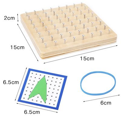 Gwoździe do krawata 16,5 cm Drewniane zabawki edukacyjne Pomoc dydaktyczna Montessori