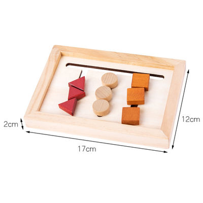 2cm drewniane zabawki Montessori dla dzieci matematyka geometryczna gra edukacyjna w wieku przedszkolnym