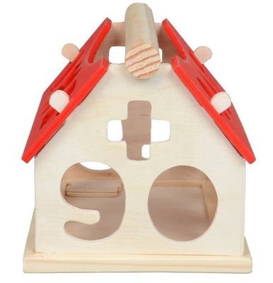 Sortowanie matematyczne 12,5 cm geometryczne drewniane klocki układanie w stosy edukacyjne