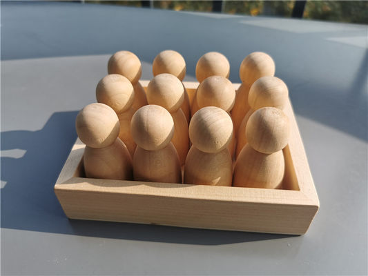 Sortuj Pegdoll Drewniane Rainbow Stacker Drewniana gra Memory Stick