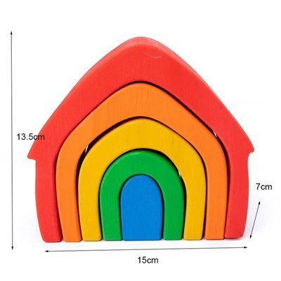 Coral Earth Drewniane klocki Zabawki Wood Rock Set Balansing Blocks Natural Wood Toy