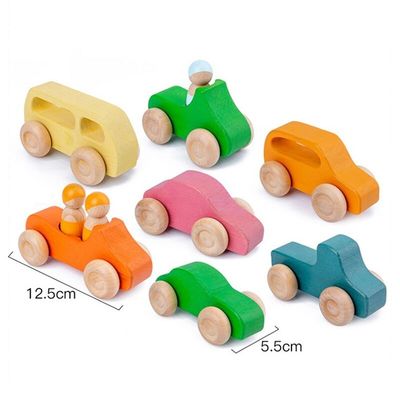Coral Earth Drewniane klocki Zabawki Wood Rock Set Balansing Blocks Natural Wood Toy