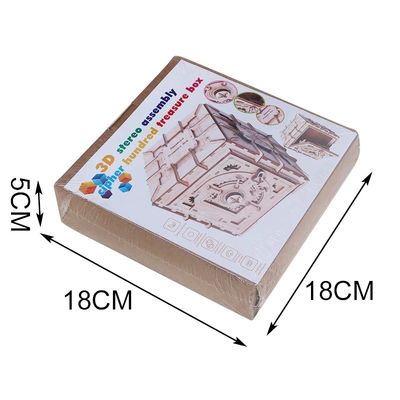 INS Nordic drewniany blok Puzzle zabawki 3d drewniane pudełko z puzzlami mechaniczne