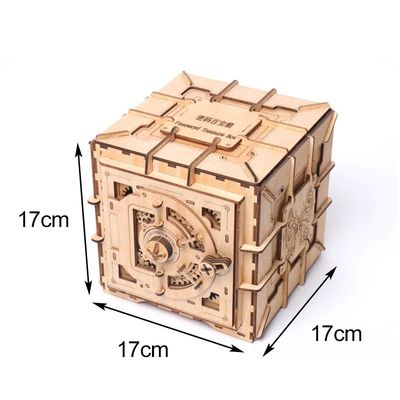 INS Nordic drewniany blok Puzzle zabawki 3d drewniane pudełko z puzzlami mechaniczne
