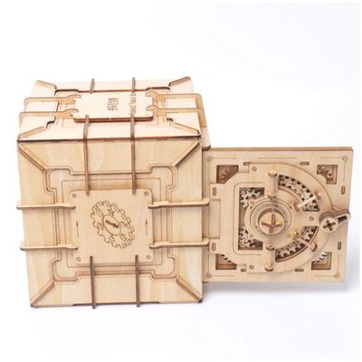 INS Nordic drewniany blok Puzzle zabawki 3d drewniane pudełko z puzzlami mechaniczne
