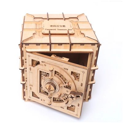 INS Nordic drewniany blok Puzzle zabawki 3d drewniane pudełko z puzzlami mechaniczne