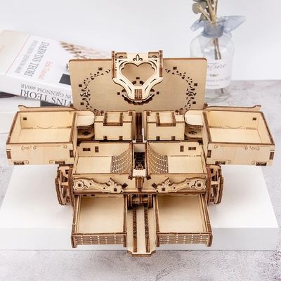 Osobowość 3,94 cala Mechaniczne drewniane puzzle Drewniane mechaniczne puzzle 3d