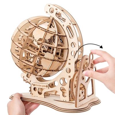 3D Perpetual Wooden Block Puzzle Toys Drewniany model mechaniczny