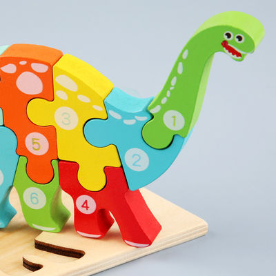 Puzzle Montessori Puzzle Drewniane Kostka 0.9cm Edukacyjna