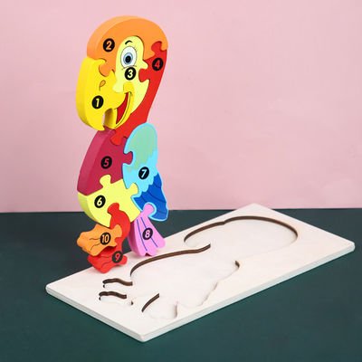 Puzzle Montessori Puzzle Drewniane Kostka 0.9cm Edukacyjna