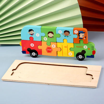 Puzzle Montessori Puzzle Drewniane Kostka 0.9cm Edukacyjna