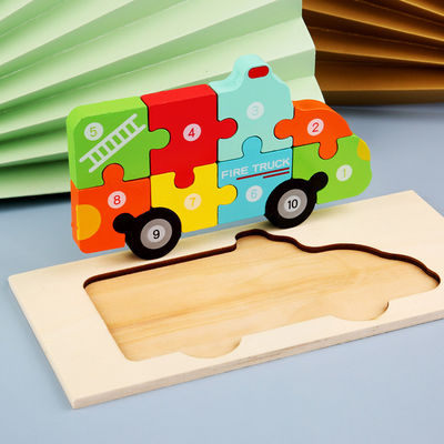 Puzzle Montessori Puzzle Drewniane Kostka 0.9cm Edukacyjna