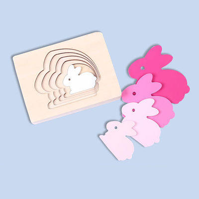 Jigsaw Animal Drewniane klocki dla dzieci Puzzle Block Toy ISO9001