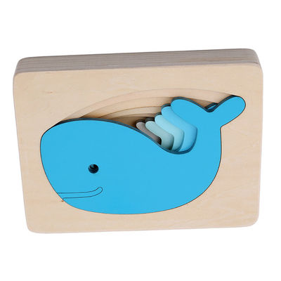 Jigsaw Animal Drewniane klocki dla dzieci Puzzle Block Toy ISO9001