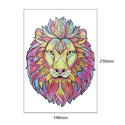 53g Lion Baby Building Blocks Drewniane układanie Jigsaw Animal Interactive Games