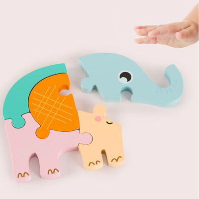 Baby 0.9cm Balance Forest Drewniany klocek Puzzle Zabawki Drewniane puzzle ze zwierzętami