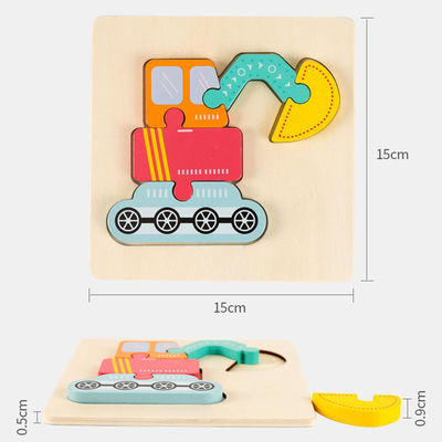 Baby 0.9cm Balance Forest Drewniany klocek Puzzle Zabawki Drewniane puzzle ze zwierzętami