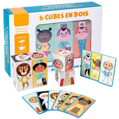 Połączenie cząstek 5cm Puzzle Bloki Drewniane zabawki dla małych dzieci
