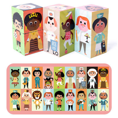 Połączenie cząstek 5cm Puzzle Bloki Drewniane zabawki dla małych dzieci