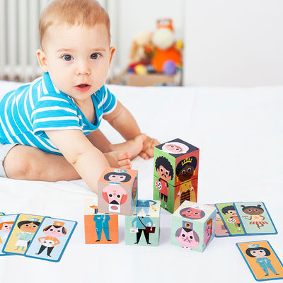 Połączenie cząstek 5cm Puzzle Bloki Drewniane zabawki dla małych dzieci