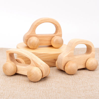 Beech Unisex ISO9001 Drewniany samochód zabawka policyjna Montessori