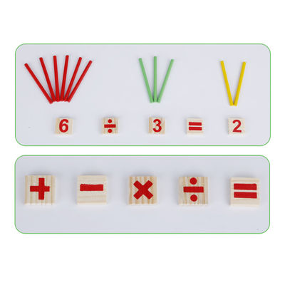 Number Digital 23cm Drewniana zabawka matematyczna Montessori Liczenie bloków Nietoksyczne