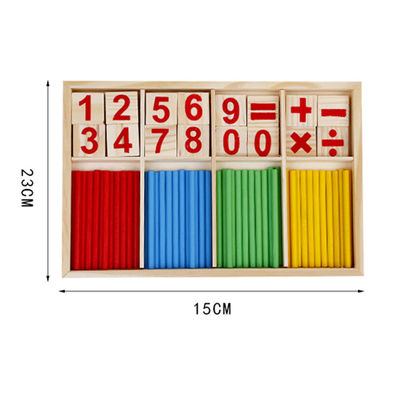 Number Digital 23cm Drewniana zabawka matematyczna Montessori Liczenie bloków Nietoksyczne