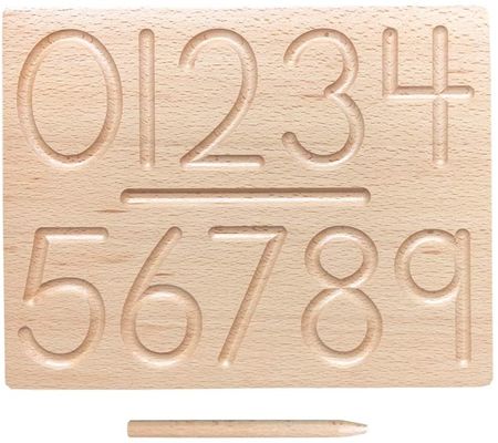 Tablica alfabetów 29cm drewniana zabawka matematyczna do nauczania języka