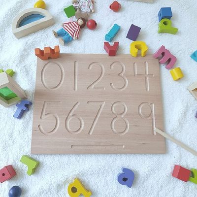 Tablica alfabetów 29cm drewniana zabawka matematyczna do nauczania języka