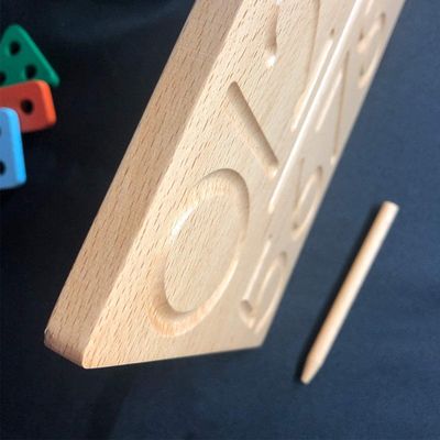 Tablica alfabetów 29cm drewniana zabawka matematyczna do nauczania języka