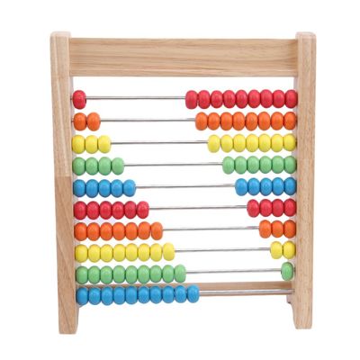 Arytmetyka Abacus Drewniana zabawka matematyczna Rainbow 7cm Drewniane koraliki do liczenia