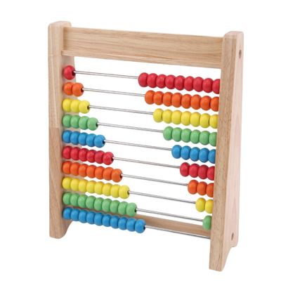 Arytmetyka Abacus Drewniana zabawka matematyczna Rainbow 7cm Drewniane koraliki do liczenia