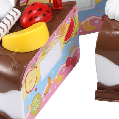 DIY 5,9 cala drewniany zestaw do cięcia owoców tort urodzinowy zabawka plastikowa