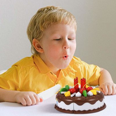 DIY 5,9 cala drewniany zestaw do cięcia owoców tort urodzinowy zabawka plastikowa