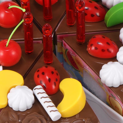 DIY 5,9 cala drewniany zestaw do cięcia owoców tort urodzinowy zabawka plastikowa