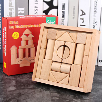 Duże 22 SZTUK Jumbo Drewniane Klocki Klasyczny Zamek 17,5 cm