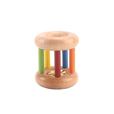 Handbell 15 CM drewniane zabawki muzyczne instrumenty BeBe Tambor