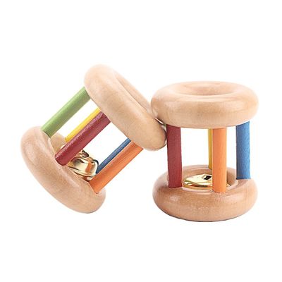 Handbell 15 CM drewniane zabawki muzyczne instrumenty BeBe Tambor