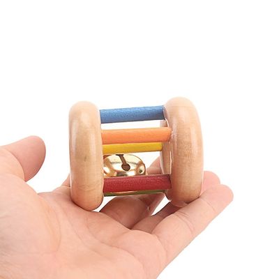 Handbell 15 CM drewniane zabawki muzyczne instrumenty BeBe Tambor