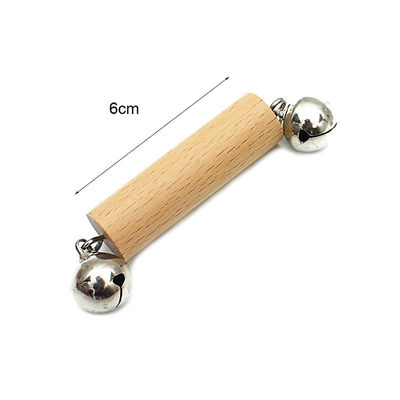 Handbell 6-calowe drewniane gryzaki Bezpieczny gryzak z drewna bukowego Tambor