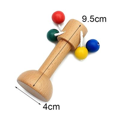 Handbell 6-calowe drewniane gryzaki Bezpieczny gryzak z drewna bukowego Tambor