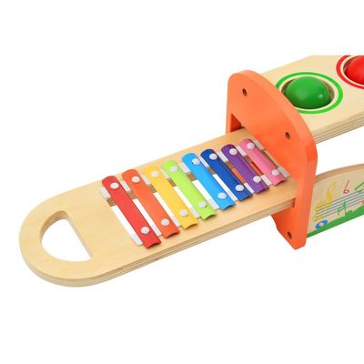 Osiem nut 15cm Drewniane zabawki muzyczne Drewniany ksylofon Baby