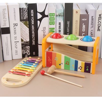 8 notatek fortepian dla dzieci drewniane instrumenty ksylofonowe zabawki edukacyjne
