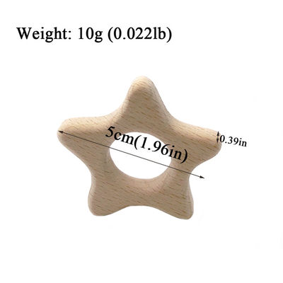Buk 2cm Drewniany gryzak Królik 4cm Spersonalizowany drewniany gryzak