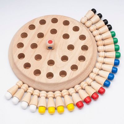 1.6in Drewniane zabawki Memory Chess Block 4cm Wooden Memory Matchstick Chess