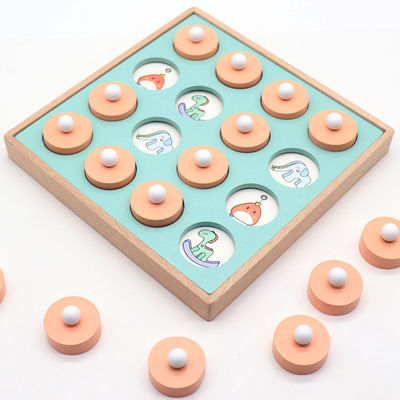 Montessori 3D Unisex Memory Match Puzzle Game Chess Toy