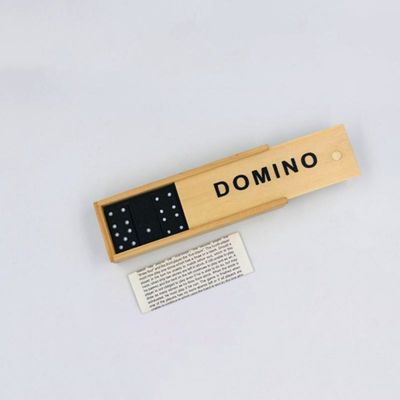 Gra podróżna 28 sztuk drewniane klocki domino wczesna edukacja