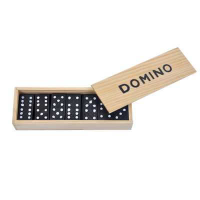 Gra podróżna 28 sztuk drewniane klocki domino wczesna edukacja